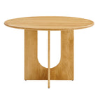 Modway Rivian Round 48" Wood Dining Table