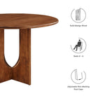 Modway Rivian Round 48" Wood Dining Table