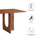 Modway Rivian Rectangular 70" Wood Dining Table