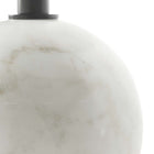 Modway Aliza Round White Marble Side Table