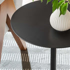 Modway Aliza Round White Marble Side Table