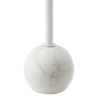 Modway Aliza Round White Marble Side Table