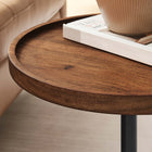 Modway Amina Round Acacia Wood Side Table