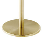 Modway Viva Round White Marble Side Table