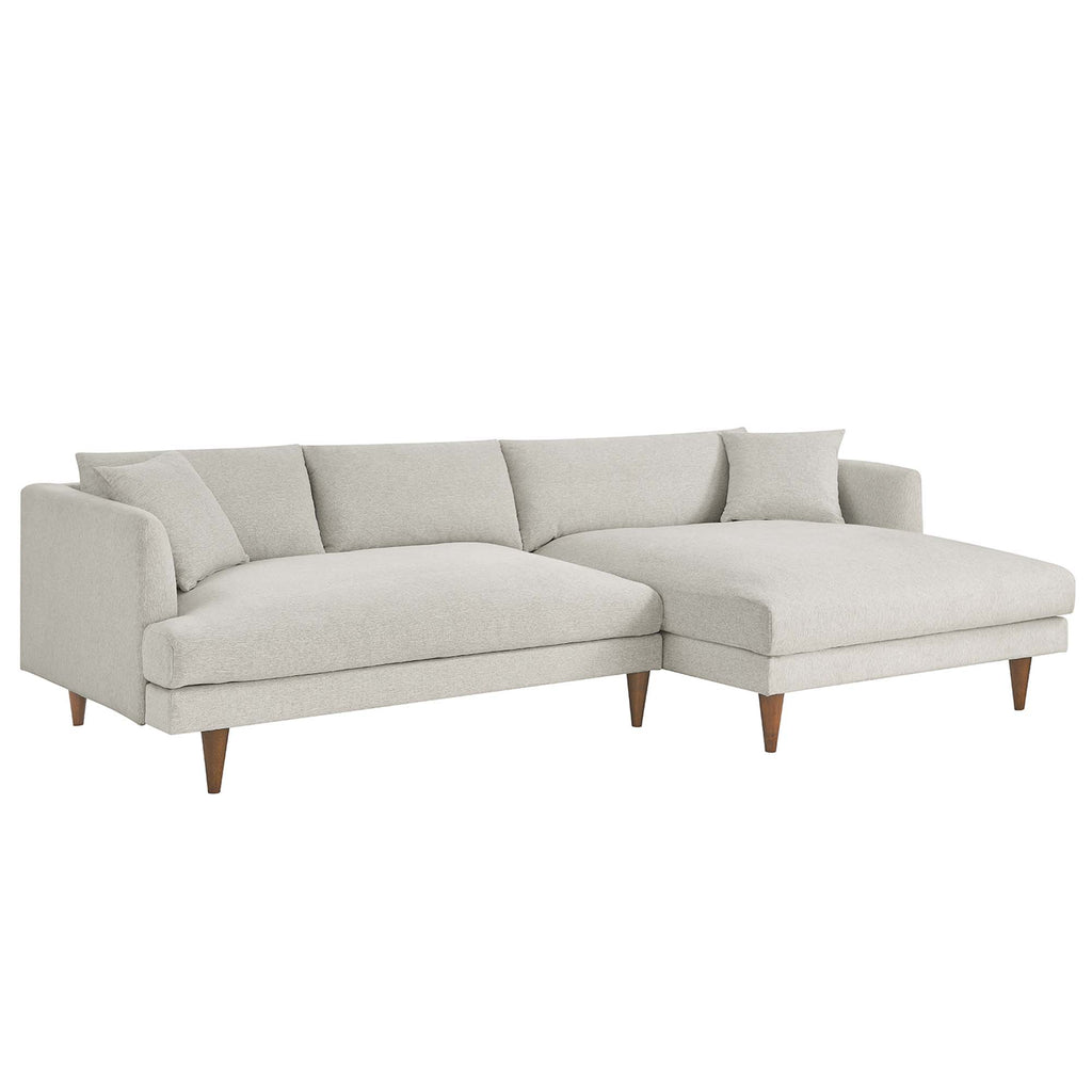 Modway Zoya Right-Facing Down Filled Overstuffed Sectional Sofa  
