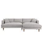 Modway Zoya Right-Facing Down Filled Overstuffed Sectional Sofa