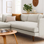 Modway Zoya 3 Piece Down Filled Overstuffed Sectional Sofa