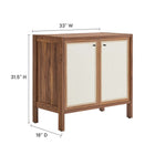 Modway Capri 33" Wood Grain Storage Cabinet