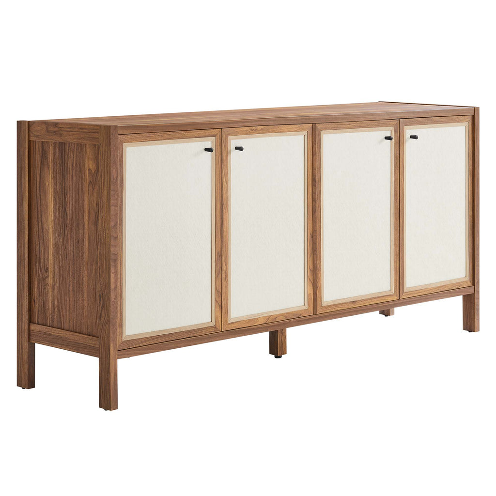 Modway Capri 65" Wood Grain Sideboard Storage Cabinet  