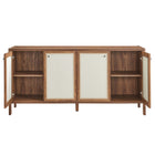 Modway Capri 65" Wood Grain Sideboard Storage Cabinet