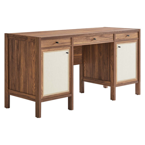 Modway Capri 58" Wood Grain Office Desk  
