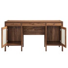 Modway Capri 58" Wood Grain Office Desk