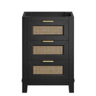 Modway Dixie 24" Solid Wood Bathroom Vanity Cabinet (Sink Basin Not Included)