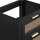 Modway Dixie 24" Solid Wood Bathroom Vanity Cabinet (Sink Basin Not Included)