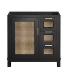 Modway Dixie 36" Solid Wood Bathroom Vanity Cabinet (Sink Basin Not Included)