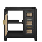 Modway Dixie 36" Solid Wood Bathroom Vanity Cabinet (Sink Basin Not Included)