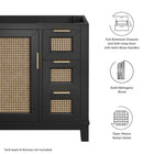 Modway Dixie 36" Solid Wood Bathroom Vanity Cabinet (Sink Basin Not Included)