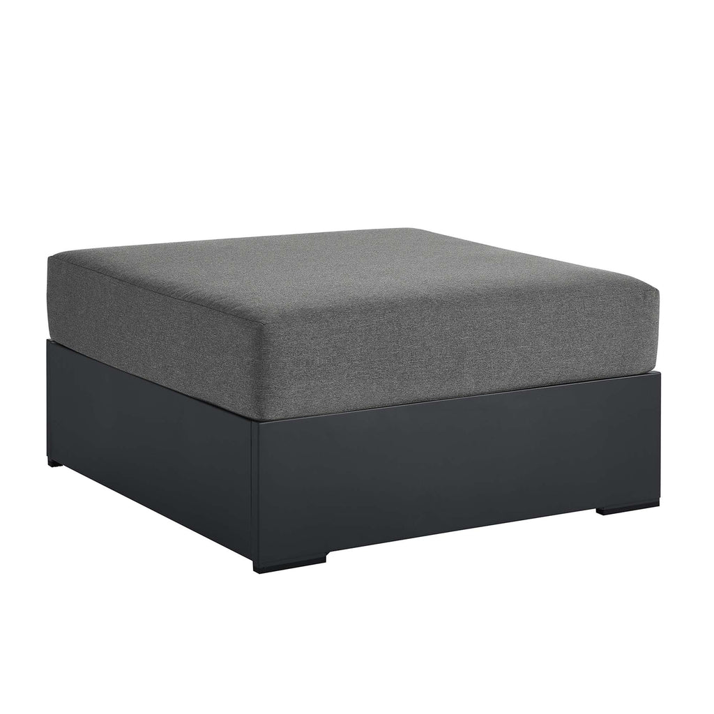 Modway Tahoe Outdoor Patio Powder-Coated Aluminum Ottoman  