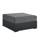 Modway Tahoe Outdoor Patio Powder-Coated Aluminum Ottoman  