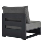 Modway Tahoe Outdoor Patio Powder-Coated Aluminum Modular Armless Chair