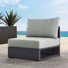 Modway Tahoe Outdoor Patio Powder-Coated Aluminum Modular Armless Chair