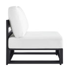 Modway Tahoe Outdoor Patio Powder-Coated Aluminum Modular Armless Chair