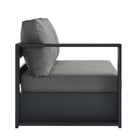 Modway Tahoe Outdoor Patio Powder-Coated Aluminum Modular Left-Facing Loveseat
