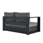 Modway Tahoe Outdoor Patio Powder-Coated Aluminum Modular Left-Facing Loveseat