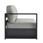 Modway Tahoe Outdoor Patio Powder-Coated Aluminum Modular Left-Facing Loveseat