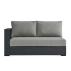 Modway Tahoe Outdoor Patio Powder-Coated Aluminum Modular Left-Facing Loveseat