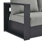 Modway Tahoe Outdoor Patio Powder-Coated Aluminum Modular Left-Facing Loveseat