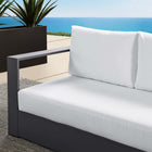 Modway Tahoe Outdoor Patio Powder-Coated Aluminum Modular Left-Facing Loveseat