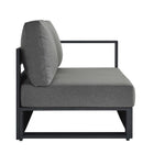 Modway Tahoe Outdoor Patio Powder-Coated Aluminum Modular Right-Facing Loveseat