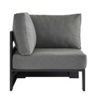 Modway Tahoe Outdoor Patio Powder-Coated Aluminum Modular Corner Chair