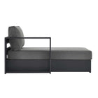 Modway Tahoe Outdoor Patio Powder-Coated Aluminum Modular Left-Facing Chaise Lounge