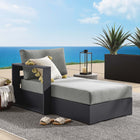 Modway Tahoe Outdoor Patio Powder-Coated Aluminum Modular Left-Facing Chaise Lounge