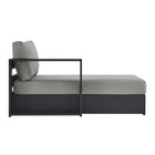 Modway Tahoe Outdoor Patio Powder-Coated Aluminum Modular Left-Facing Chaise Lounge