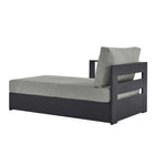Modway Tahoe Outdoor Patio Powder-Coated Aluminum Modular Left-Facing Chaise Lounge