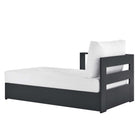 Modway Tahoe Outdoor Patio Powder-Coated Aluminum Modular Left-Facing Chaise Lounge