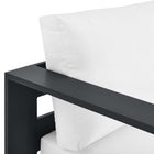 Modway Tahoe Outdoor Patio Powder-Coated Aluminum Modular Left-Facing Chaise Lounge