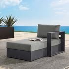 Modway Tahoe Outdoor Patio Powder-Coated Aluminum Modular Right-Facing Chaise Lounge