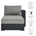 Modway Tahoe Outdoor Patio Powder-Coated Aluminum Modular Right-Facing Chaise Lounge