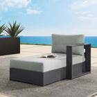 Modway Tahoe Outdoor Patio Powder-Coated Aluminum Modular Right-Facing Chaise Lounge