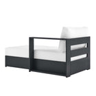 Modway Tahoe Outdoor Patio Powder-Coated Aluminum Modular Right-Facing Chaise Lounge