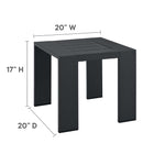Modway Tahoe Outdoor Patio Powder-Coated Aluminum End Table