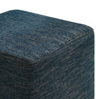 Modway Callum 17" Square Woven Heathered Fabric Upholstered Ottoman