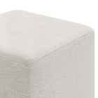 Modway Callum 17" Square Woven Heathered Fabric Upholstered Ottoman