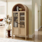 Modway Tessa Tall Arched Storage Display Cabinet