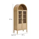 Modway Tessa Tall Arched Storage Display Cabinet