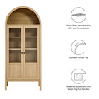 Modway Tessa Tall Arched Storage Display Cabinet